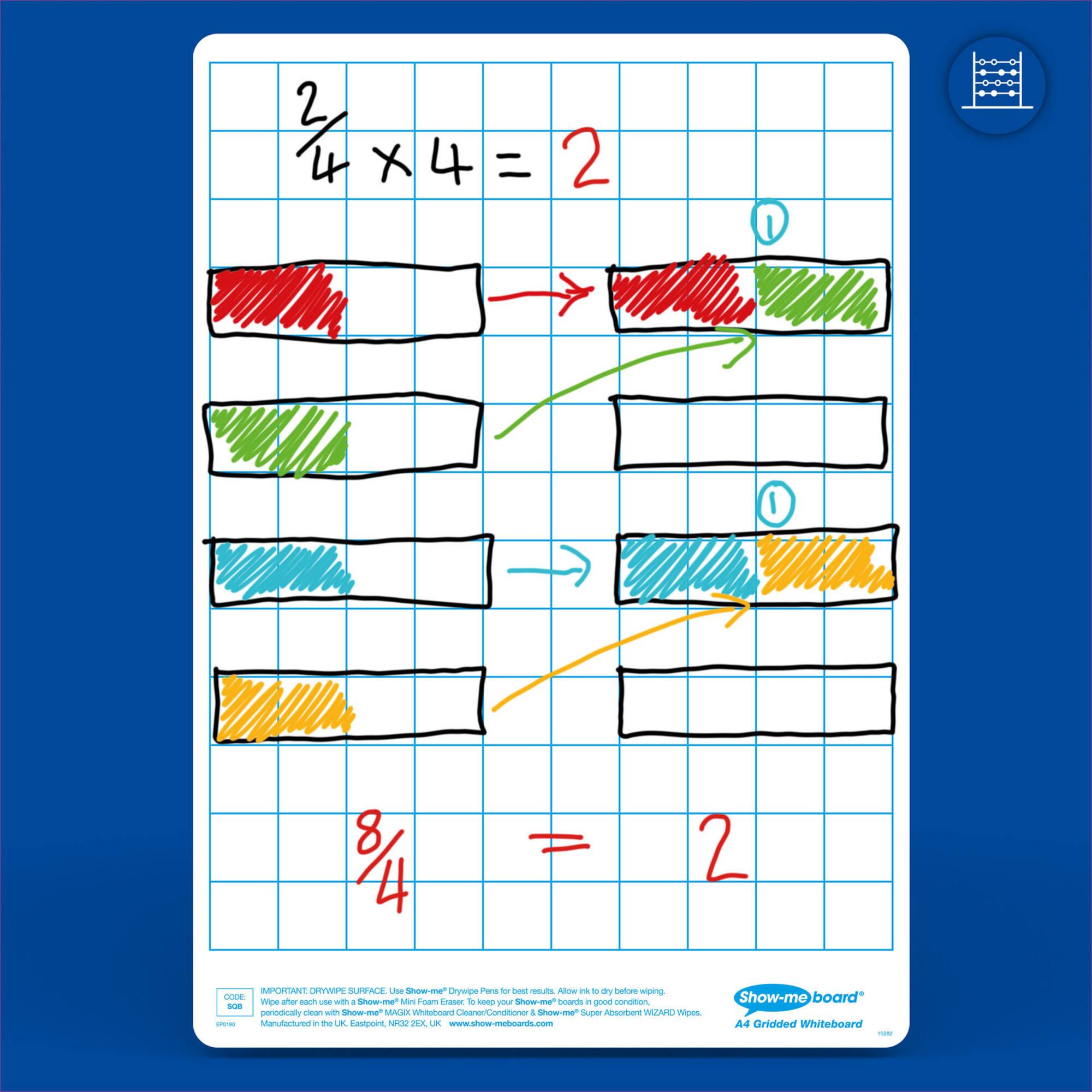 Show-me® A4 Gridded/Plain Lapboards Bulk Box Set